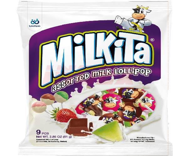 MILKITA Assorted Milk Lollipop  81g