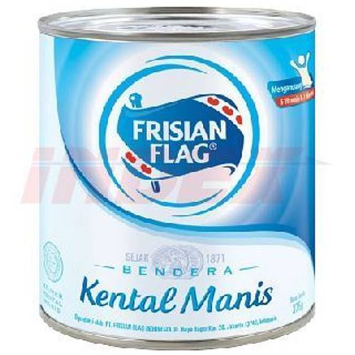 FRISIAN FLAG Blue Susu Kental Manis Kaleng