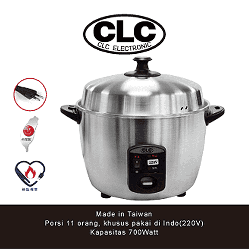 CLC Stainless Steel Rice Cooker 220V (SILVER)