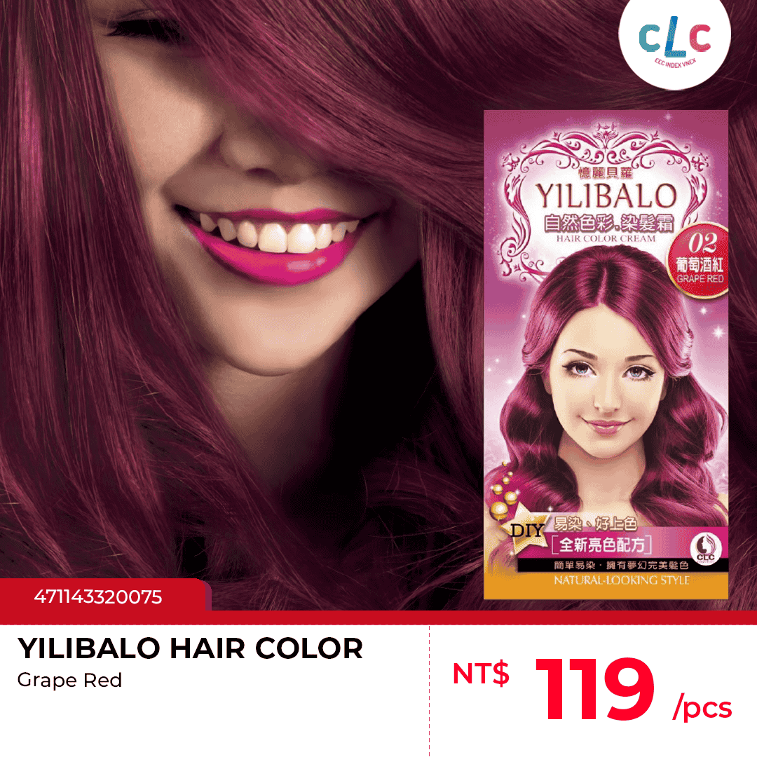 YILIBALO Hair Color Red Grapes