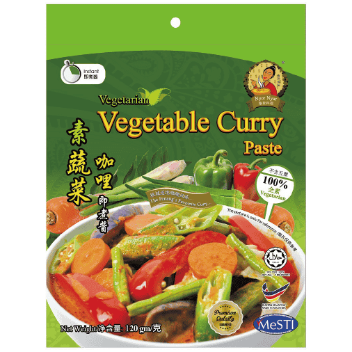 NYOR NYAR Vegetarian Vegetable Curry Paste 120g