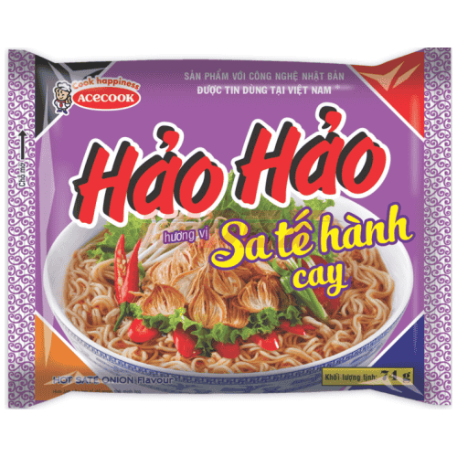 HAO HAO Mi Sate Hanh - Hot Sate Onion Flavour