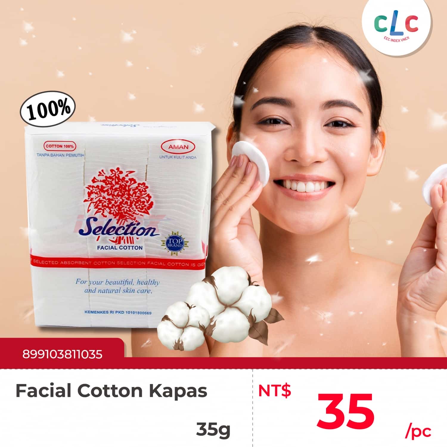 SELECTION Facial Cotton Kapas