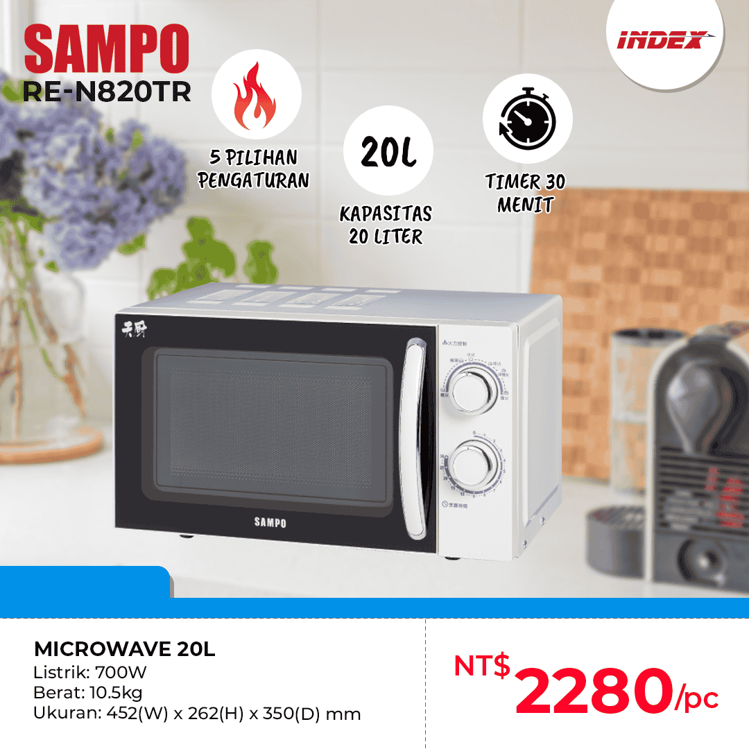 SAMPO Microwave 20 Liter RE-N820TR