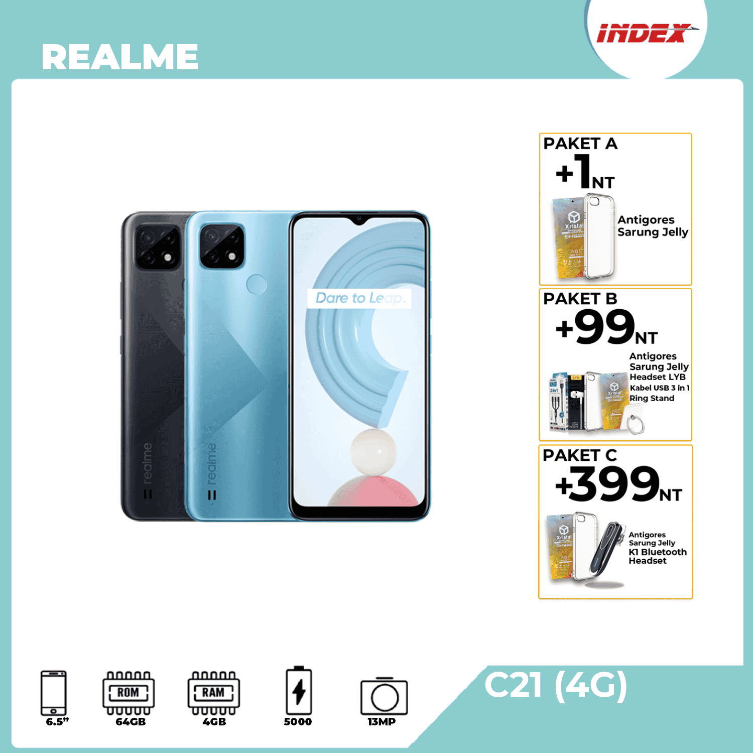 REALME C21 (4G) 4GB/64GB